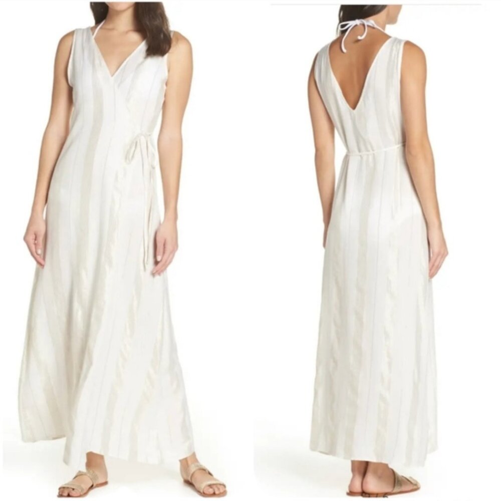 Onia Grace Wrap Cover-Up Maxi Dress
